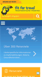 Mobile Screenshot of fit-for-travel.de