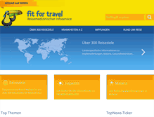 Tablet Screenshot of fit-for-travel.de